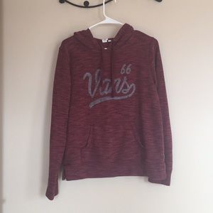 Vans Red Textured Sweatshirt